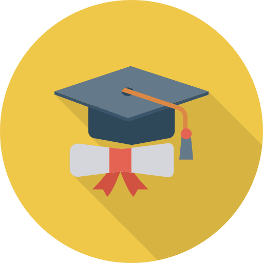 Diploma book loan degree icon