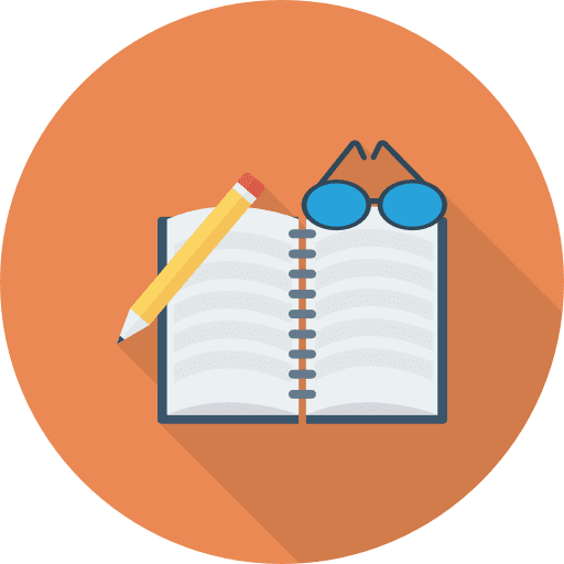 Homework book notebook pencil icon