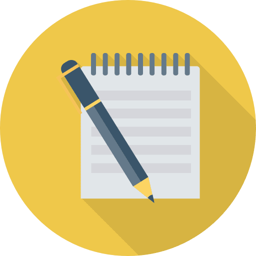 Notepad note education writing icon