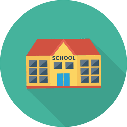 College education high school school icon