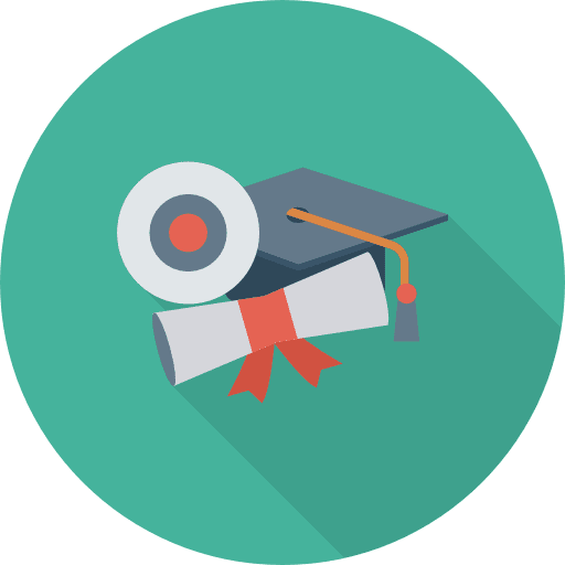 Graduation graduate education diploma icon