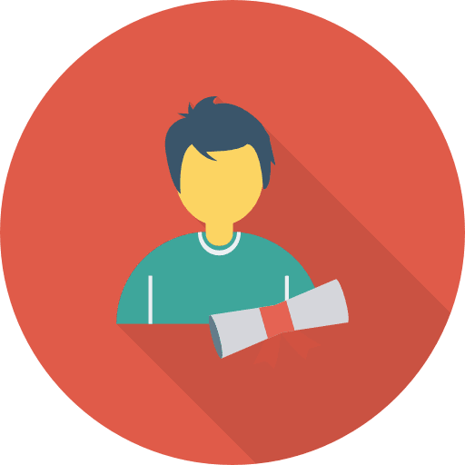 Graduation student avatar education icon