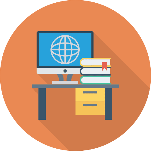 Desk desk classroom education icon