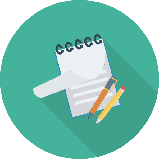 Notepad notebook note writing tool icon
