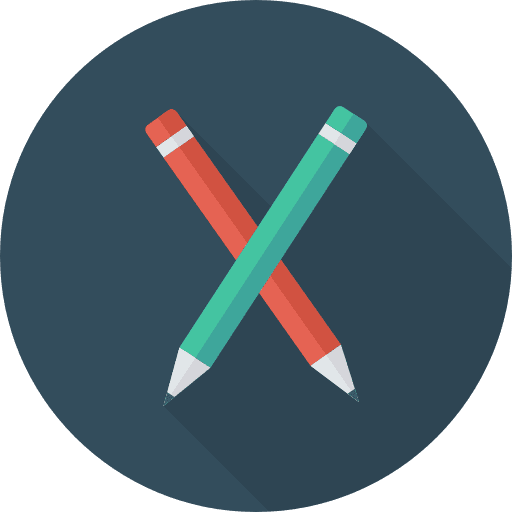 Pencils education draw pencils icon