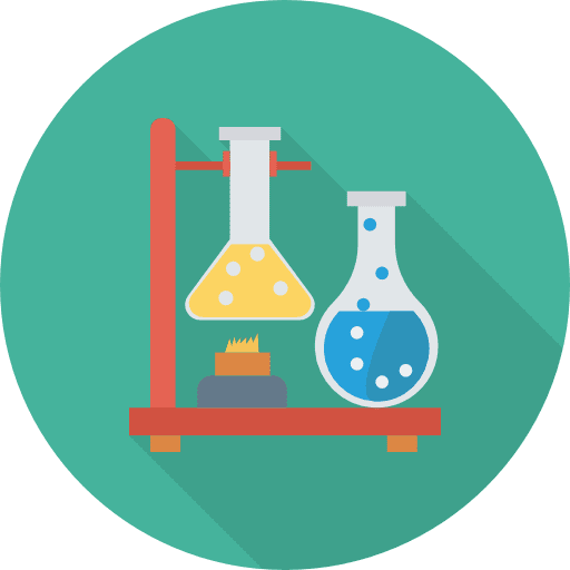 Flasks chemical subjects test tube icon
