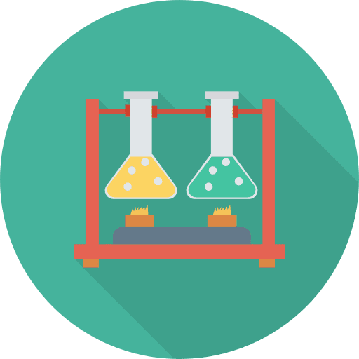Flasks science chemical subjects icon