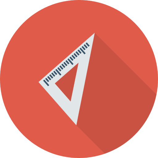 Set square set square tools and utensils measure icon