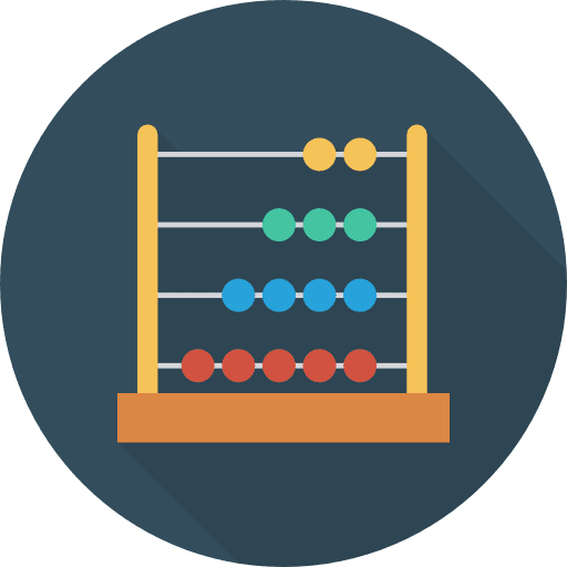 Abacus calculator education abacus icon
