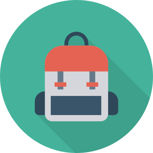 Backpack luggage backpack travel icon