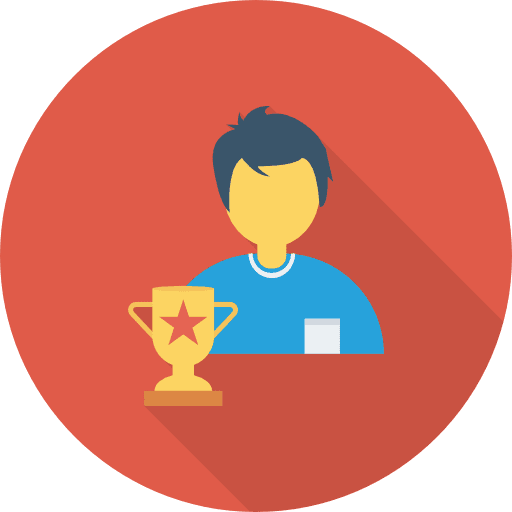 Trophy marketing award cup icon