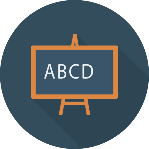 Blackboard class education learning icon
