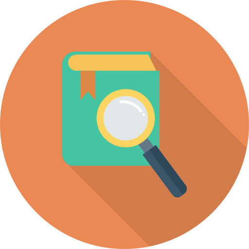 Book library search education icon