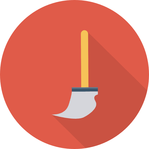 Mop furniture and household wiping construction and tools icon