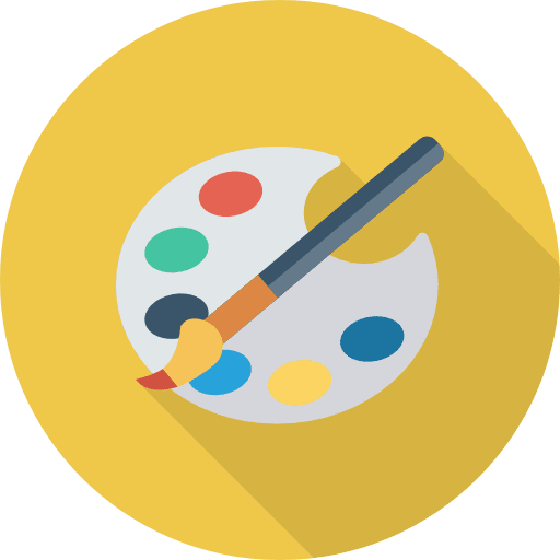 Paint palette palette artist painting palette icon