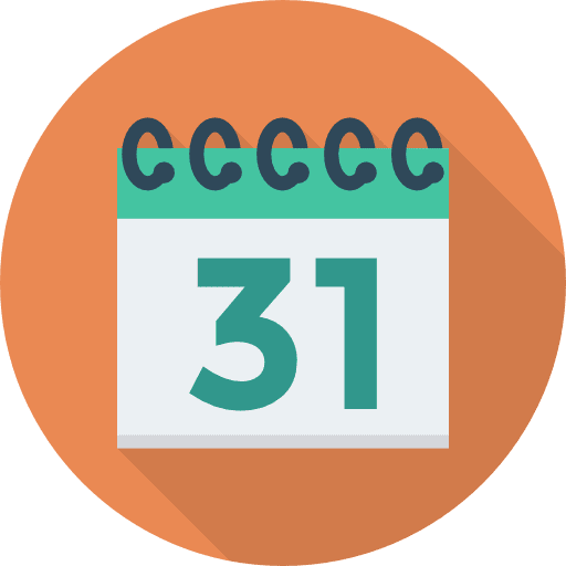 Calendar time time and date organization icon
