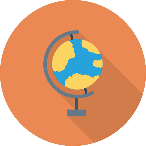 Earth globe planet earth maps and flags maps and location icon