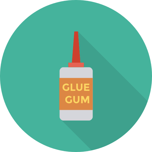 Glue tools and utensils miscellaneous education icon