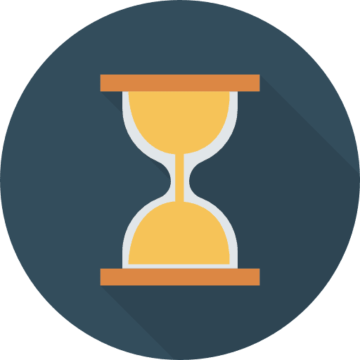 Hourglass time tools and utensils clock icon