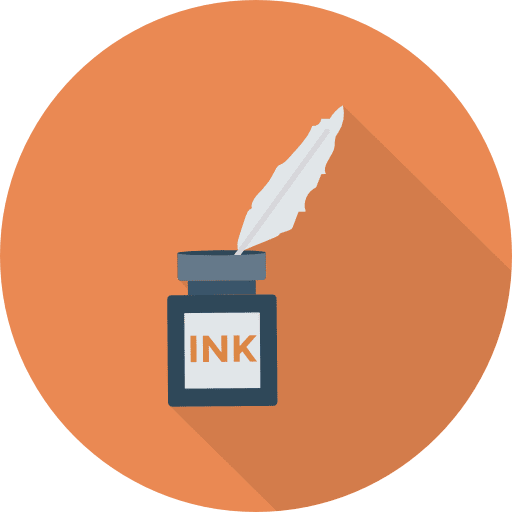 Ink write ink quill icon