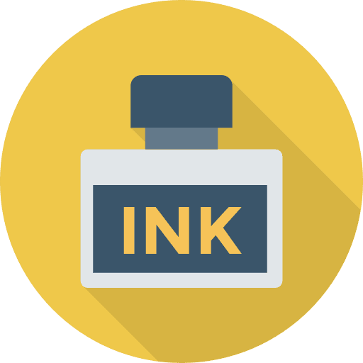 Ink education ink quill icon