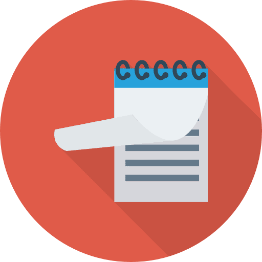 Notepad notebook interface notepad icon