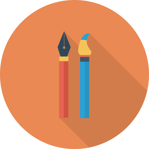 Paint brush paint brush art and design painter icon