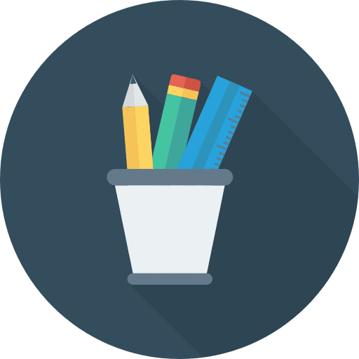 Pencil case edit tools pencil case education icon