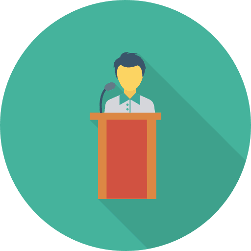 Presentation man people presentation icon