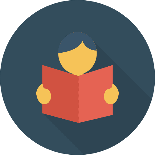 Reading study book education icon