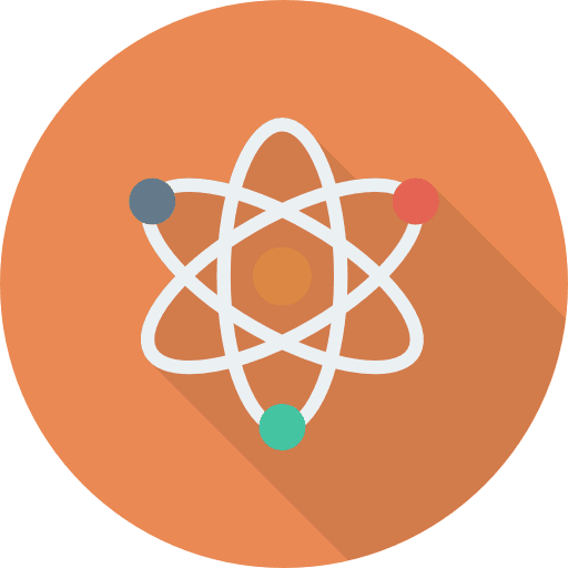 Physics nuclear education atomic icon