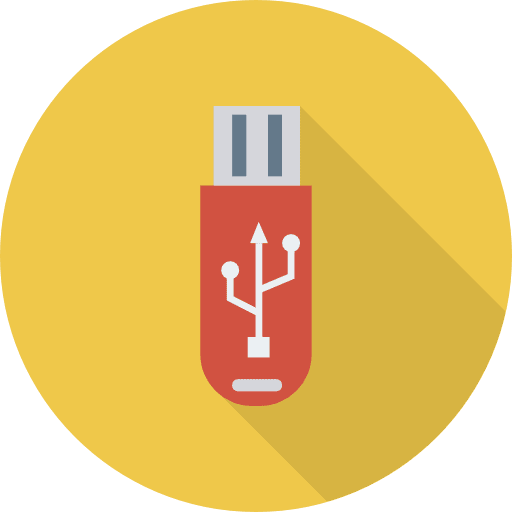Pendrive multimedia electronics data storage icon