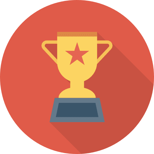 Trophy winner sports and competition champion icon