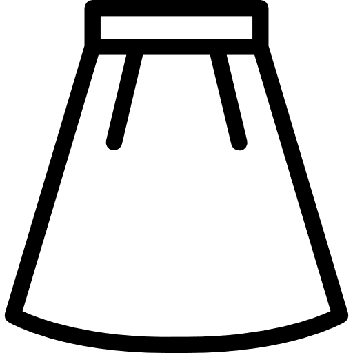 Skirt clothes femenine clothing icon