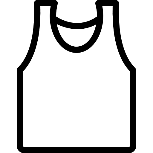 Sleeveless masculine clothing shirt icon