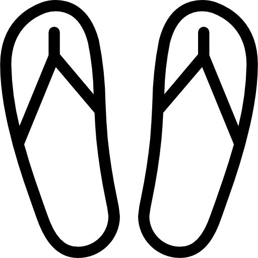 Slippers fashion flip flop shoes icon Slippers fashion flip flop shoes icon