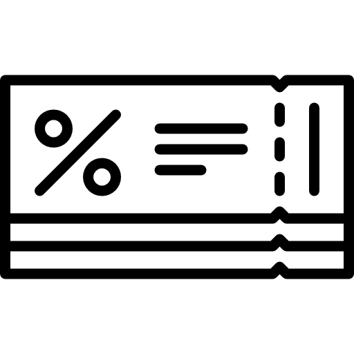 Coupon currency marketing voucher icon Coupon currency marketing voucher icon