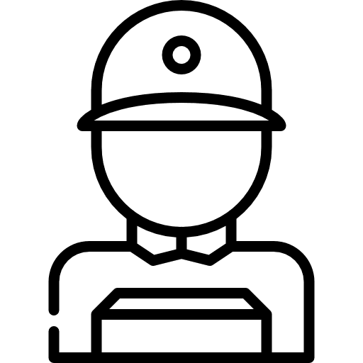 Courier occupation shipping and delivery courier icon Courier occupation shipping and delivery courier icon