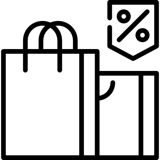 Discount sell shopping items buy icon Discount sell shopping items buy icon