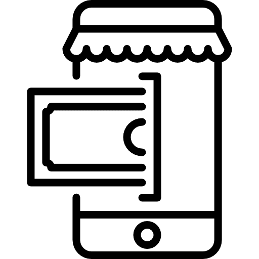 Online shop credit card smartphone cellphone icon Online shop credit card smartphone cellphone icon