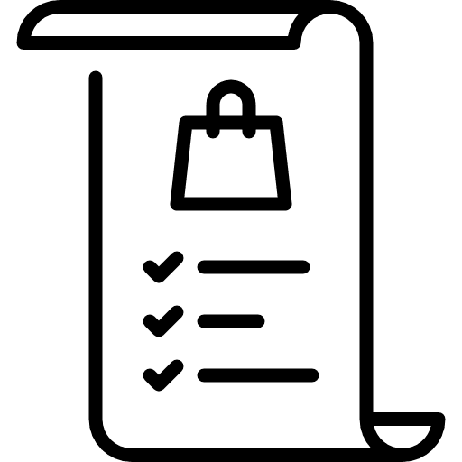 Shopping list apple check mark list icon Shopping list apple check mark list icon