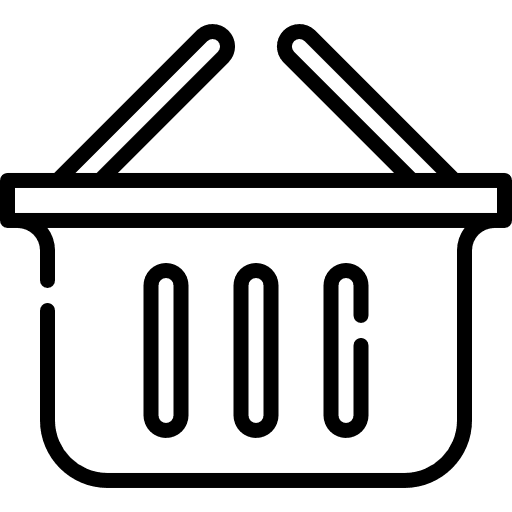 Basket shop container marketing icon Basket shop container marketing icon