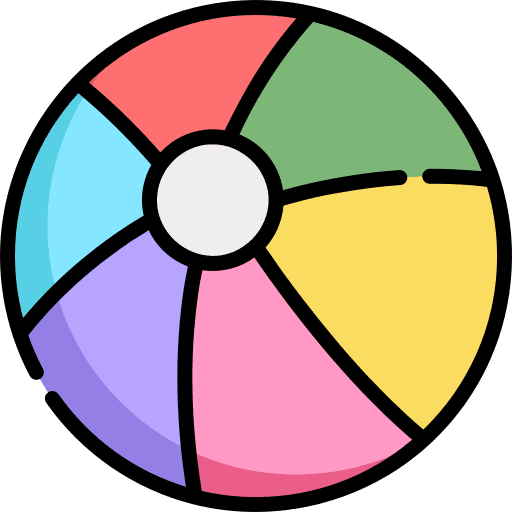 Beach ball ball leisure hobbies and free time icon