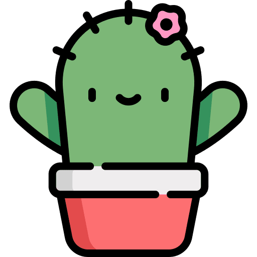 Cactus dessert dry plant icon