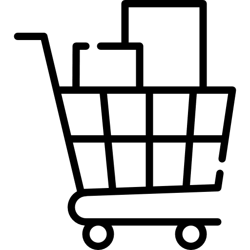 Shopping cart full trolley cart icon Shopping cart full trolley cart icon