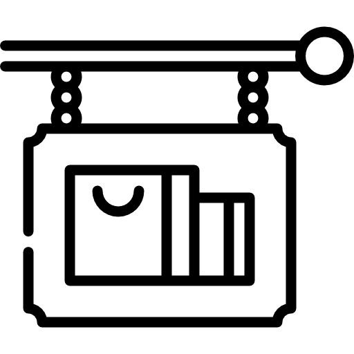 Signboard signpost shop board icon Signboard signpost shop board icon