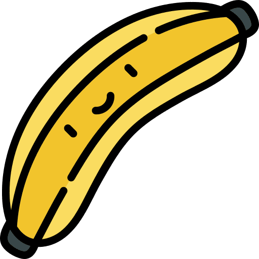 Banana fruit food and restaurant organic icon Banana fruit food and restaurant organic icon
