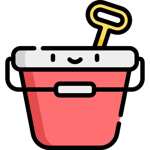 Bucket leisure summertime shovel icon Bucket leisure summertime shovel icon