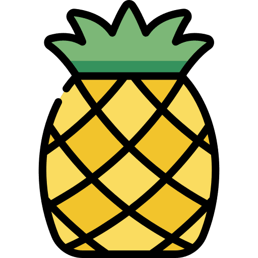 Pineapple food and restaurant natural food icon Pineapple food and restaurant natural food icon