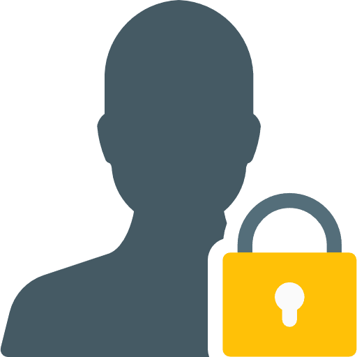 Lock security ui profile icon